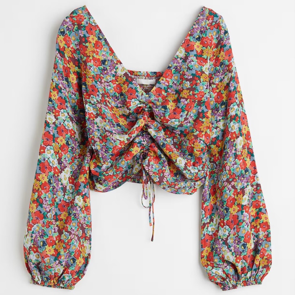 H&M Floral Crop Top